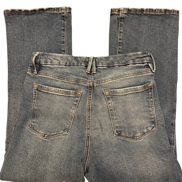 Good American Women's Good Legs Cropped Mini Bootcut Jeans 10/30 - Picture 9 of 9